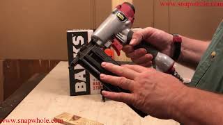 Harbor Freight Banks 14 Inch Air Stapler Review [upl. by Yerhpmuh]