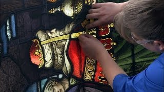 Stained Glass Restoration  How Its Made [upl. by Annaes]