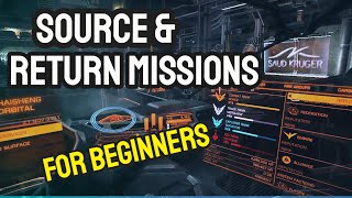 Elite Dangerous Source And Return Missions For Beginners [upl. by Eihpos872]