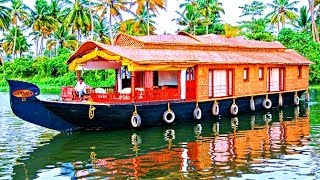 Beautiful Alleppey Houseboats  Kerala India [upl. by Beata]