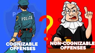 Cognizable and Non Cognizable Offence I Criminology [upl. by Yesdnyl225]