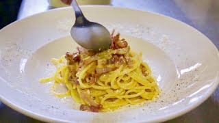 How to Make Pinas Spaghetti alla Carbonara  Pasta Grannies [upl. by Ennaegroeg]