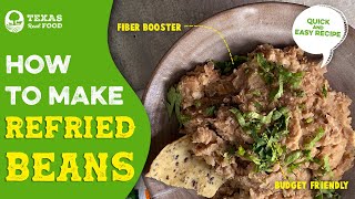 Refried Beans Recipe  How to Make Refried Beans [upl. by Irec]