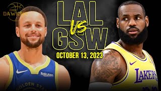 Golden State Warriors vs Los Angeles Lakers Full Game Highlights  October 13 2023  FreeDawkins [upl. by Mcgee655]