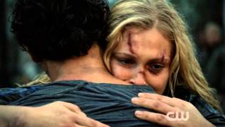 The 100  Bellamy and Clarke reunion scene  2x05 [upl. by Jillian]