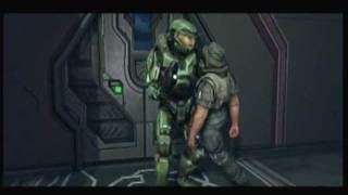 Halo Anniversary  The Flood Cutscene and Gameplay [upl. by Nnylear]