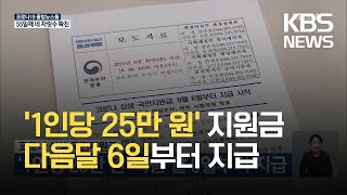 코로나 상생 국민지원금 ‘1인당 25만 원’ 다음달 6일부터 지급  KBS 20210830 [upl. by Ynohtnaed]