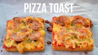 EASY PIZZA TOAST RECIPE BREAD PIZZA [upl. by Alrad]