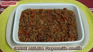 CARNE MOLIDA preparación económica sencilla y deliciosa [upl. by Maritsa]