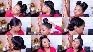 10 QUICK amp EASY HAIRSTYLES  Shoulder Length Hair [upl. by Modeerf]