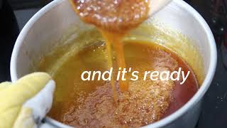 How To Caramelize Sugar  Flan Caramel Sauce Recipe [upl. by Brittany]