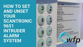 How to Set and Unset Your Scantronic 9651 Intruder Alarm [upl. by Sinegra]