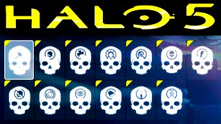 HALO 5  ALL SKULL LOCATIONS Halo 5 Guardians Skulls [upl. by Sapowith]