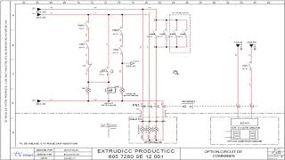 lecture des schémas électrique de lextrudicc variateur siemens [upl. by Tinya]