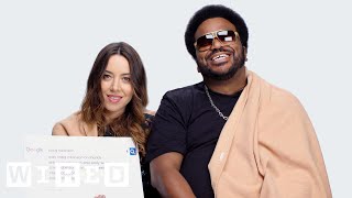 Aubrey Plaza amp Craig Robinson Answer the Webs Most Searched Questions  WIRED [upl. by Jennica465]