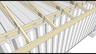 Building a Roof Over Shipping Containers  Part 3 of 3  Details [upl. by Aisak]