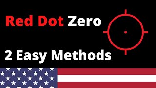 How to zero an Ar 15 with a red dot  Zero a red dot with or without iron sights [upl. by Mrots]