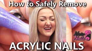 Easy Guide How to Safely Remove Acrylic Nails [upl. by Gayner]