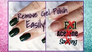 How To Easily Remove Gel Polish  NO ACETONE [upl. by Ybreh]