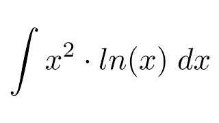 Integral of x2lnx by parts [upl. by Mcnally]