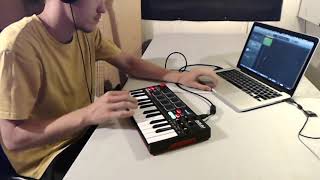 Looping with AKAI MPK Mini Play GarageBand [upl. by Bithia418]