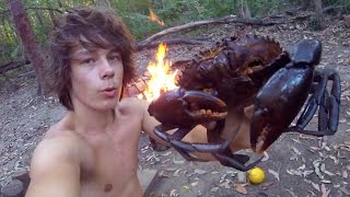 MUDCRAB Catch n Cook Caught Using a CRAB POT [upl. by Normak]