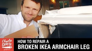 How to Repair a Broken Ikea Armchair Leg [upl. by Netram]