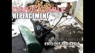 HOWTO Replace The Drive Cable On A Snowblower [upl. by Rosabel963]