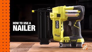 How To Use A Nail Gun A DIY Digital Workshop  The Home Depot [upl. by Mafala514]