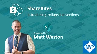 Introducing Collapsible Sections  SharePoint Tutorial [upl. by Ardnohsed]