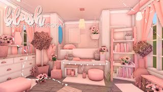 BLOXBURG blush blossom bedroom 11k l tour  speedbuild ♡ [upl. by Eidnew]