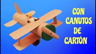 Como hacer un AVION de CARTON Muy fácil [upl. by Hungarian601]