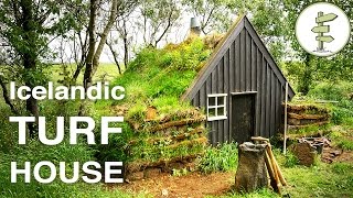 Beautiful Tiny Turf House in Iceland  Full Tour amp Interview [upl. by Apurk134]