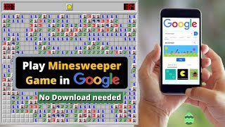 How to Play Minesweeper Game in Google Online [upl. by Hamilton]