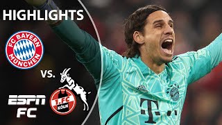 Bayern Munich vs Cologne  Bundesliga Highlights  ESPN FC [upl. by Ellekcim]