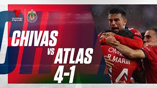 Highlights amp Goals  Chivas vs Atlas 41  Telemundo Deportes [upl. by Belford]