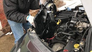 Changing a Cooling Fan in a PT Cruiser How to [upl. by Winnifred]