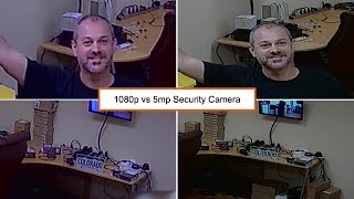 1080p vs 5mp Security Camera [upl. by Lynnet]