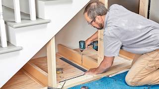 How to Build Under Stair Storage Drawers [upl. by Bellamy]