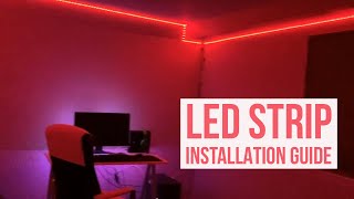 LED Strip Installation Guide  164ft amp 32ft [upl. by Oderfla]