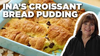 Ina Gartens Croissant Bread Pudding  Barefoot Contessa  Food Network [upl. by Hope681]