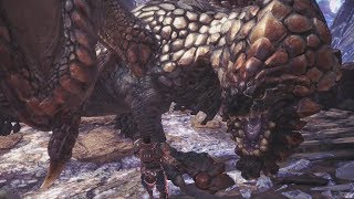 Monster Hunter World Bazelgeuse Boss Fight 25 Solo  Hammer [upl. by Llehsram]