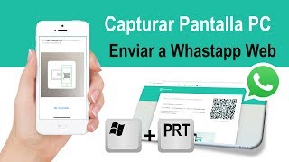 Como capturar pantalla del PC y enviar a WhastApp [upl. by Iohk]