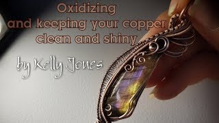 Oxidising copper jewellery and after care [upl. by Callie381]