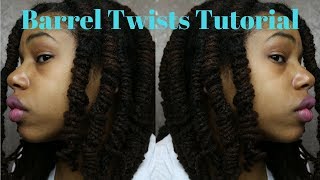 Loc TutorialHow to do Barrel Twist With Dreads [upl. by Yralam991]