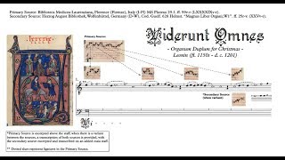 Leonin Organum Duplum quotViderunt Omnesquot comparative transcription [upl. by Tanitansy]