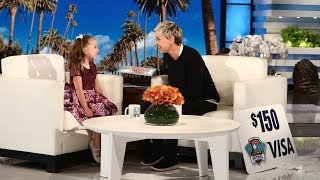 Ellen Gives Brielle a PAW Patrol Surprise [upl. by Ecnarretal]