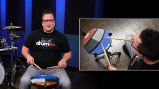 Single Flammed Mill  Drum Rudiment Lesson Drumeo [upl. by Eibur]