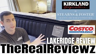 STEARNS AND FOSTER LAKERIDGE MATTRESS  FIRST LOOK [upl. by Aicenet]