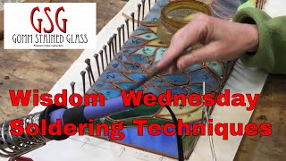 Wisdom Wednesday  Stained Glass Soldering Techniques V184 [upl. by Eerej379]